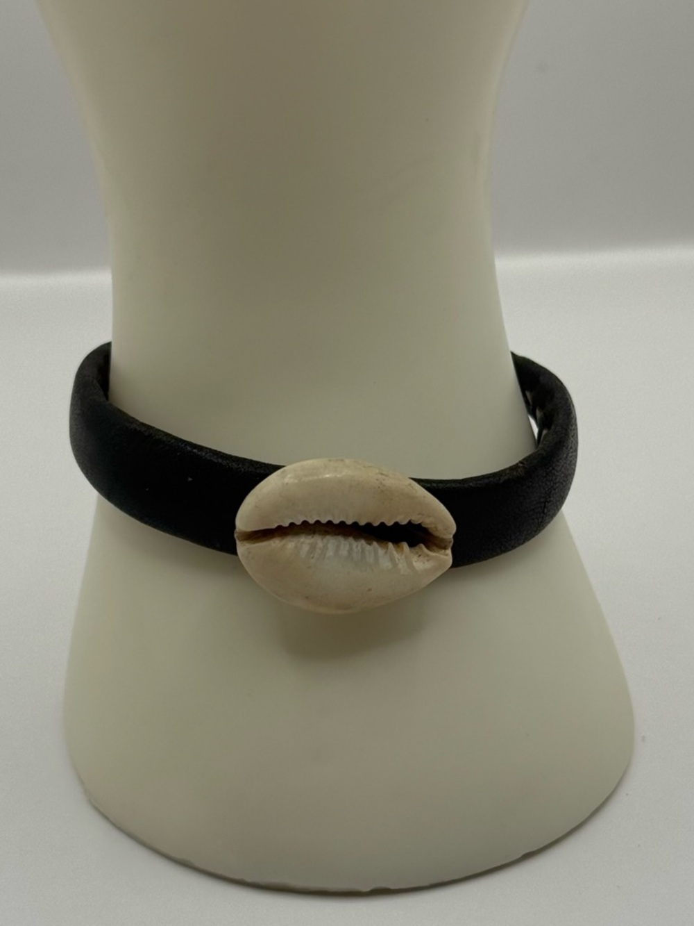 Cowrie Shell and Leather Bracelet Unisex